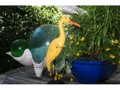 Egret Bird Rustic Yellow Coastal 14 Garden Home Decor