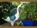 Egret Bird Rustic Blue Coastal 14 Garden Home Decor