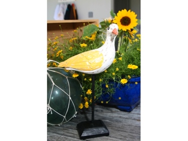 Seagull Bird Rustic Yellow Coastal 14 Garden Home Decor