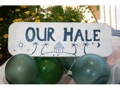 OUR HALE BEACH SIGN 14 RUSTIC WHITE BLUE COASTAL decor