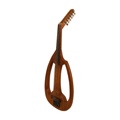 Mid-East Oud Electric Frame Natural With Soft Cas