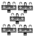 Terminal Strip 3 Lug 2nd Lug Common Horizontal package of 5 