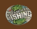 Id Rather Be Fishing Belt Buckle 3 x 2-3/8
