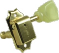 Machine Head Kluson Gold Pearloid Keystone Buttons 3 + 3