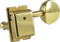 Machine Head Kluson Gold W Metal Round Buttons 6 line