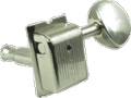 Machine Head Kluson Nickel W Metal Round Buttons 6 line