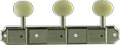 Machine Head Kluson Nickel Plastic Round on plate 3+3