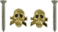 Strap Buttons Grover Skull Gold