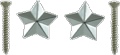 Strap Buttons Grover Star Chrome