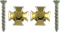 Strap Buttons Grover Iron Cross Gold