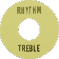Switchwashers Rhythm Cream w Gold Lettering for Les Paul