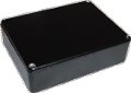 Box Hammond Black Aluminum 4.67 Inch x 3.68 Inch x 1.1 Inch Depth 