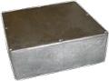 Box Hammond Unpainted Aluminum 7.38 Inch x 7.38 Inch x 2.48 Inch Depth 