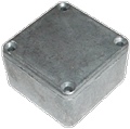 Box Hammond Unpainted Aluminum 1.99 Inch x 1.99 Inch x 1.06 Inch Depth 