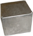 Box Hammond Unpainted Aluminum 4.70 Inch x 4.70 Inch x 3.54 Inch Depth