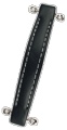 Handle Large Black Vintage with White Stitching 