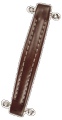 Handle Large Brown Vintage with White Stitching 