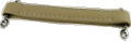 Handle Large Cream with White Stitching 