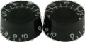 Knob Speed Black package of 2 