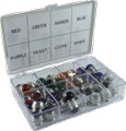 Indicator Lamp Jewel Kit 8 colors 5 of each 40 total pcs