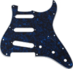 Pickguard Fender Standard Strat 11-Hole Blue Moto