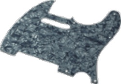 Pickguard Original Fender American Tele 8-Hole Black Pearloid 