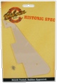 Pickguard Gibson Historic 59 Les Paul Cream 