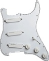 Loaded Pickguard Lace White Loaded with 3 Gold Lace Sensors 