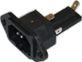 Receptacle AC Mates with S-W123 & S-W124 with Fuse Holder 