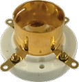 Socket 4 Pin Jumbo Ceramic Bayonet Gold Plated