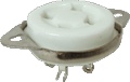 Socket 4 Pin Ceramic Chassis Mount 