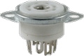 Socket 7 Pin Miniature Ceramic with Mounting Ring