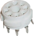 Socket 8 Pin Octal Ceramic PC Mount