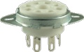 Socket 8 Pin Octal 7 8 Inch Fits in 1 Inch Hole with Bracket