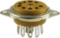 Socket 9 Pin Miniature Saddle Type Plastic