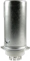 Socket 9 Pin Miniature Ceramic Base with Aluminum Shield