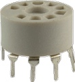 Socket 9 Pin Miniature Plastic PC Mount