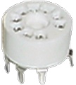 Socket 9 Pin Miniature Standoff Ceramic PC Mount