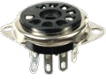 Socket 9 Pin 3 4 Inch Chassis Hole 1-1 8 Inch Mounting Centers