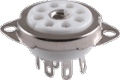 Socket 9 Pin Ceramic with Center Shield Top Mount 