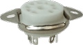 Socket 9 Pin Miniature Ceramic Chassis Mount 