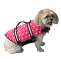 Designer Doggy Life Jacket Pink Polka Dot Up To 6 Lbs. Xxs