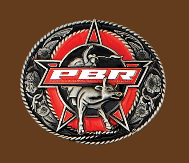 Professional Bull Riders Licensed Belt Buckle Bullrider 4.