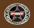 Professional Bullriders Licensed Belt Buckle Logo 4 x 3-1/4