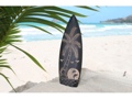 Wooden Surfboard W Hawaiian Scene 16 Inch Tall Surfing Decor