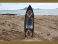 SURFBOARD MIRROR W  TURTLES 32SURFING DECOR