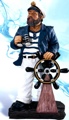 18.5 Inch Captain Standing at Wheel Nautical Figure
