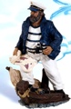 10 Inch Captain Looking At His Map Nautical Figure