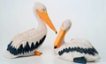 4 Inch Pair of Pelicans