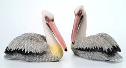 5 Inch Pair of Pelicans 